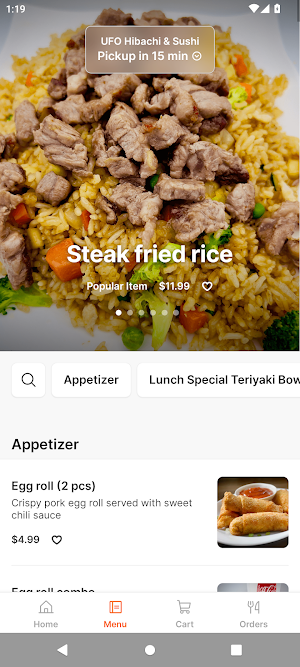 UFO Hibachi & Sushi Screenshot 1