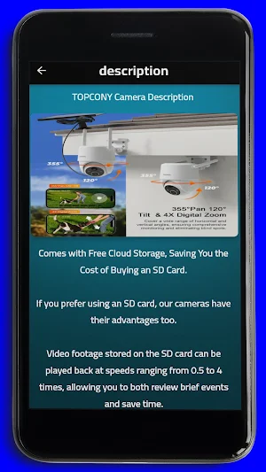 TOPCONY Camera Guide Screenshot 1