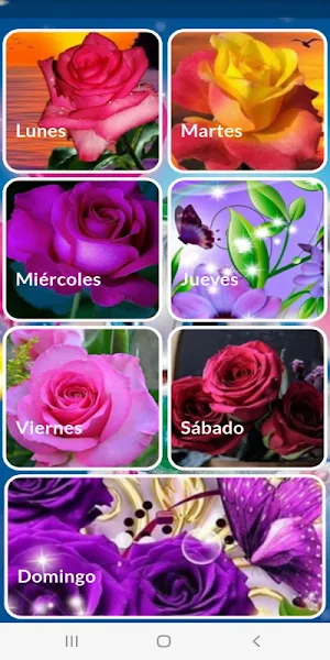 Días de la semana. Saludos Screenshot 0