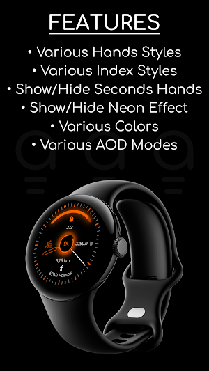 AD NeoN Analog - Watch Face Screenshot 3