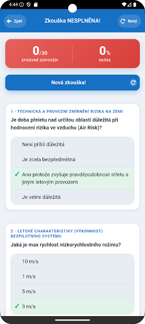 Test Drony A2 - UAS Open A2 Screenshot 3