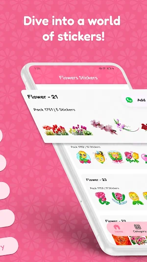 Flowers Stickers Screenshot 1