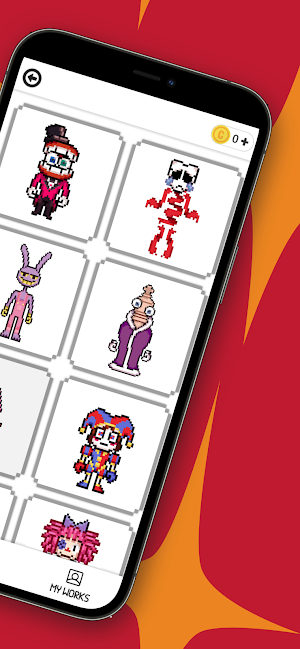 Amazing Circus Pixel Coloring Screenshot 1