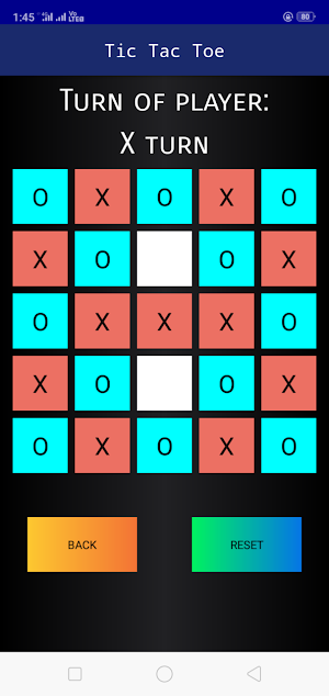 Tic Tac Toe 3x3 4x4 5x5 Screenshot 2
