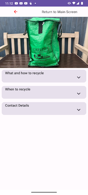 Longtown Recycling Timetable Screenshot 3