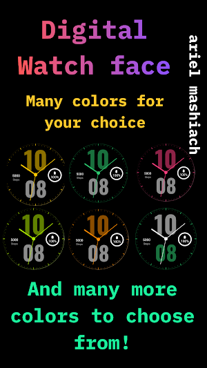 digital+analog watch face Screenshot 2