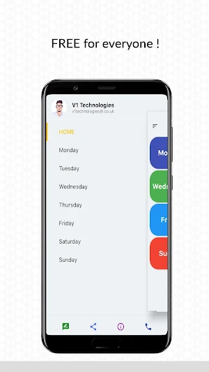 V1 Class Schedule Timetable Screenshot 1