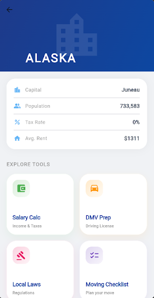 USA Moving Guide: DMV & States Screenshot 0