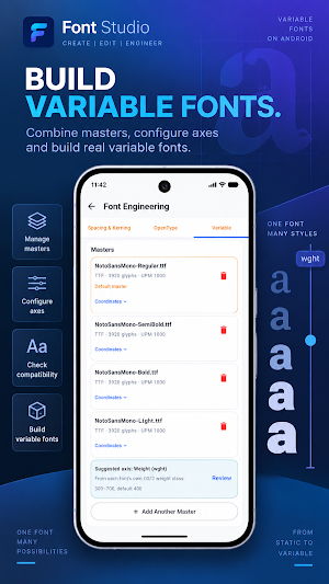 Font Studio: Font Engineer Screenshot 3