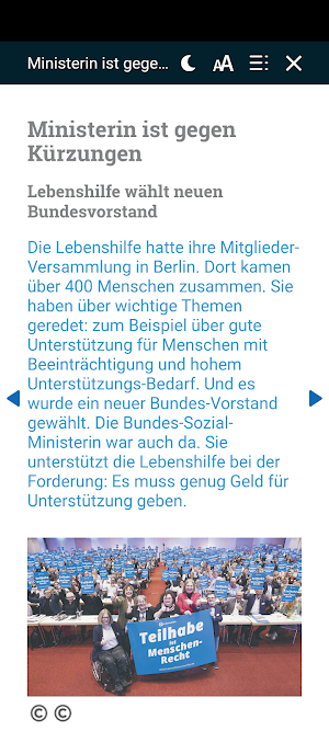 Lebenshilfe Zeitung Screenshot 2