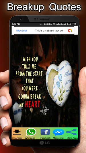 Breakup Quotes 2020: Emotional status Screenshot 3