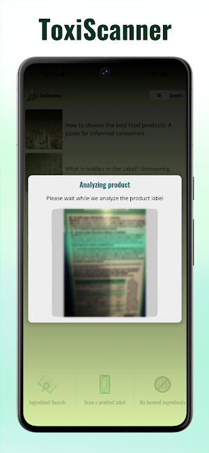 ToxiScanner: Healthy choices Screenshot 0