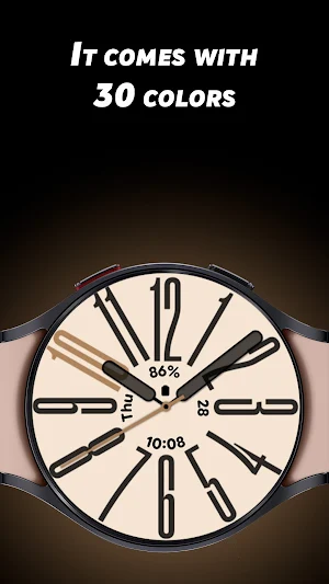 Stretch Analog - Watch face Screenshot 1