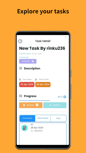 Task InOuts Employee Screenshot 2