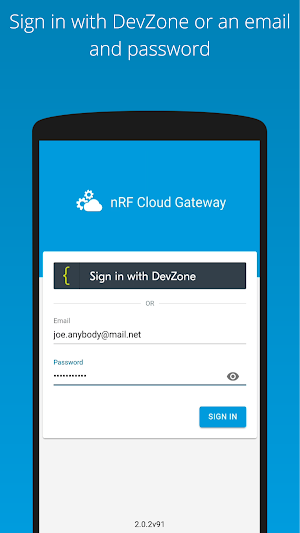 nRF Cloud Gateway Screenshot 3