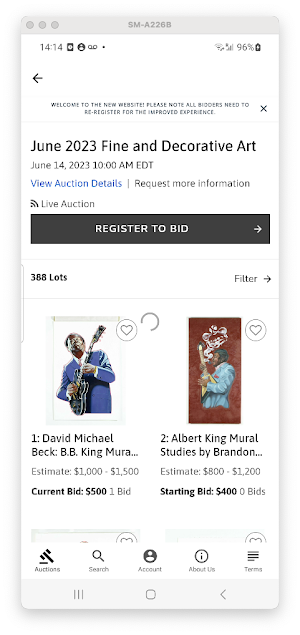 Caza Sikes Auctions Screenshot 1
