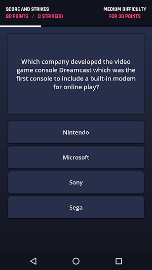 Third Strike Trivia Screenshot 2
