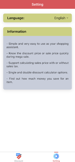 Sale Discount Calculator - Percent Off & Sales Tax Screenshot 2