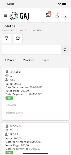 GAJ ADM CONDOMÍNIOS Screenshot 3