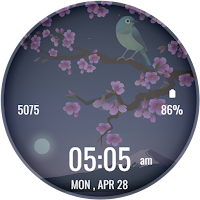 3D Cherry Blossom Watch Face