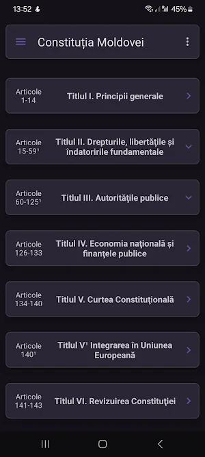 Конституция Молдовы Screenshot 0