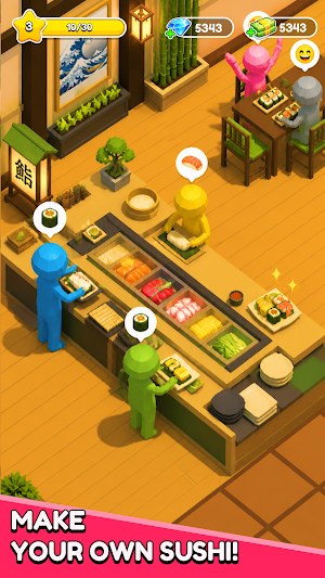 Sushi Please : Idle Restaurant Screenshot 0