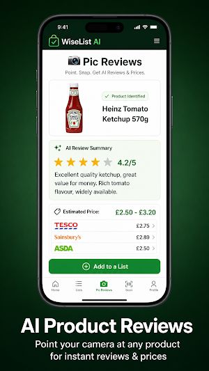WiseList AI: Shop, Save, Eat Screenshot 2