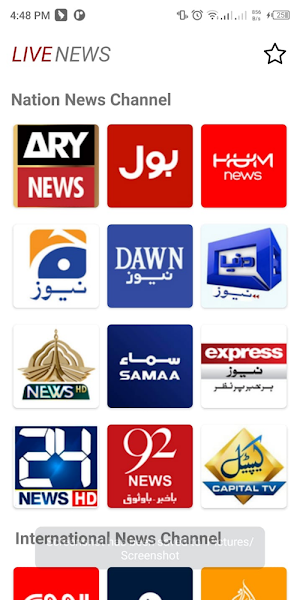 Live News Streaming App Screenshot 3
