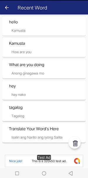 English Tagalog Translator Screenshot 2