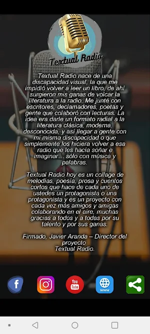 Textual Radio Screenshot 1