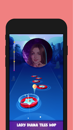 Lady Diana Magic Tiles Hop Edm Screenshot 3