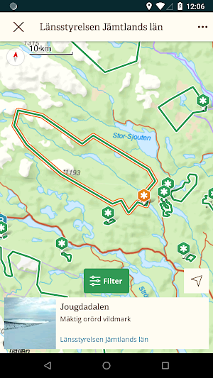 Jämtlands Naturkarta Screenshot 2