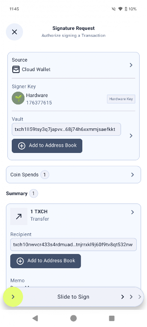 Chia Signer Screenshot 1
