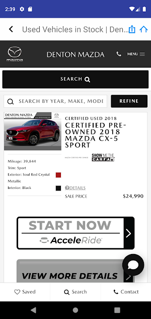 Denton Mazda Screenshot 3