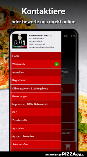 Pizza am Denkmal Aachen Screenshot 2