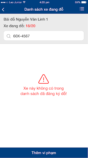 My Parking - Phân hệ bảo vệ Screenshot 3