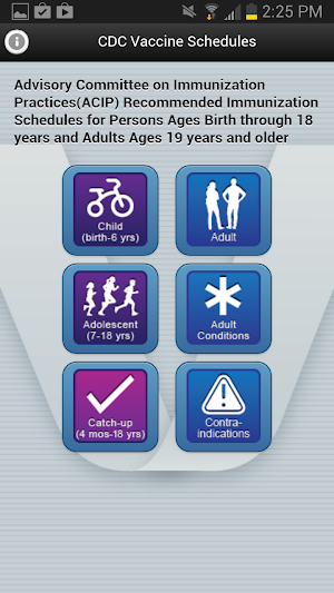 CDC Vaccine Schedules Screenshot 0