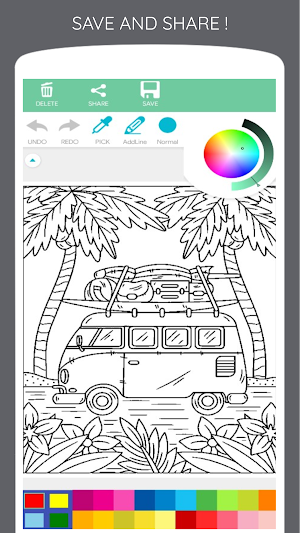 Retro Coloring Book Screenshot 1