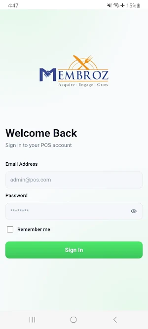Membroz Restaurant App Screenshot 0
