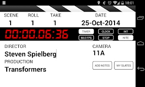 Clapperboard PRO & Shot log Screenshot 0