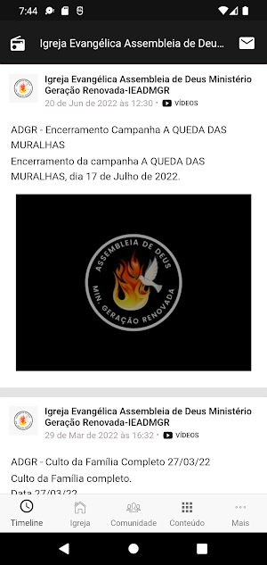 Ministério Geração Renovada Screenshot 2