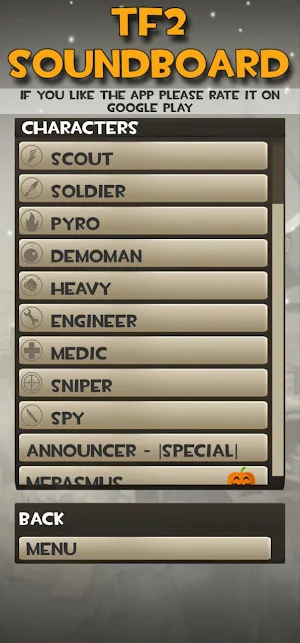 TF2 Audio Arsenal - Soundboard Screenshot 0
