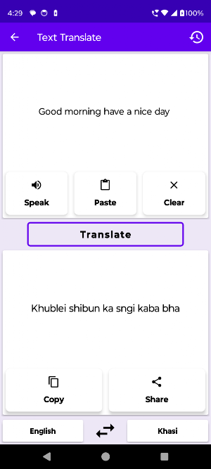 English To Khasi Translator Screenshot 1