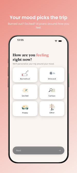 Moodora: AI Travel Planner Screenshot 1