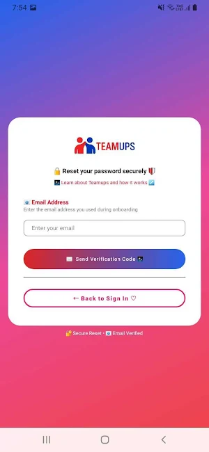 TeamUps Screenshot 2