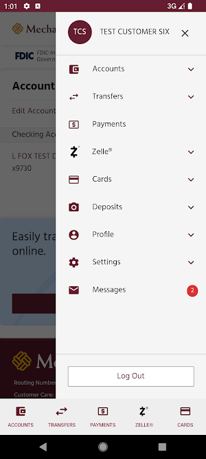 Mechanics Bank Mobile Plus Screenshot 2
