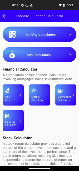 LoanPro - EMI Loan Calculator Screenshot 1