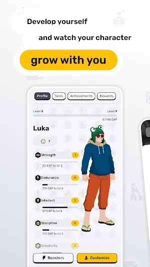 Skillix: Habit RPG & Builder Screenshot 2