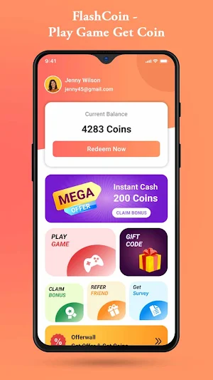 FlashCoin - Play Game Get Coin Screenshot 0