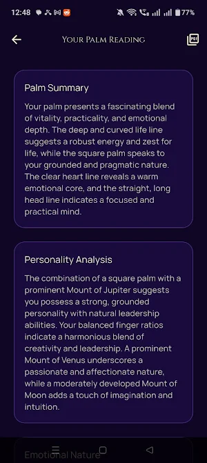 PalmGuru – AI Palm Reading Screenshot 0